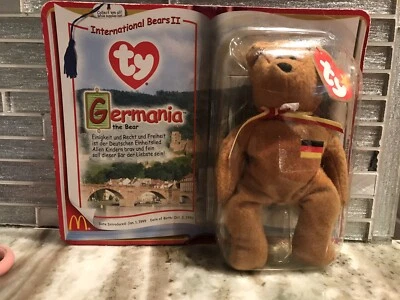 RARE McDonald's International Bears 2 series "Germania" 1990 Ty Beanie Babies - Image 1 of 4