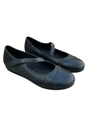 Abeo Fern Mary Jane Flats Black Leather 3D Orthotics Comfort size 9.5 - Image 1 of 4