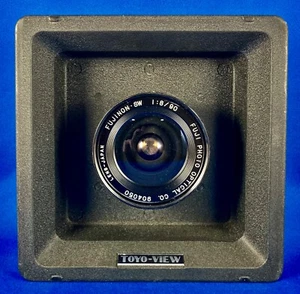 Fujinon-SW 90mm f8 lens w/Seiko Shutter Toyo View Lens Board, Front & Rear Caps - Picture 1 of 4
