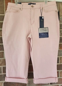 Bandolino Lisbeth Skimmer Pink Denim Curvy Fit Capri Women's Size 14 NWT - Picture 1 of 6