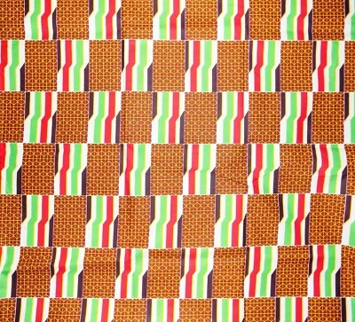 African Kente Fabric 2 yards - Image 1 of 2