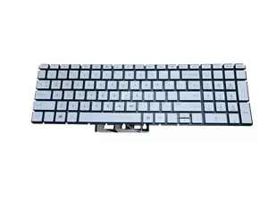 New For HP 15-dy1043dx 15-dy1027od 15-dy1971cl Keyboard with Backlight Silver - Picture 1 of 6