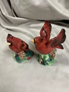 Agitadores de sal y pimienta vintage sin marca Red Cardinals G - Imagen 1 de 9