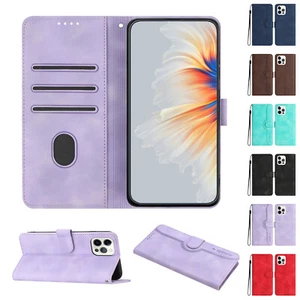 For iPhone 16 Pro Max 15 14 13 12 11 X 7 Stand Card Slots Wallet PU Leather Case - Picture 1 of 57