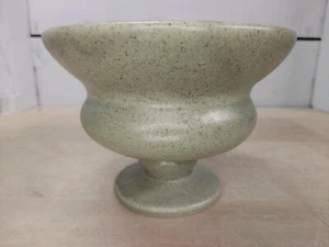 Vintage Small Speckled Green Heager Pottery Chalice Planter/Vase - Picture 1 of 9