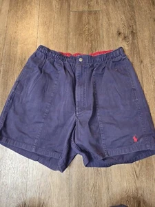 Polo Ralph Lauren Shorts Herren Large Blau Plissee Chino Performance Vintage Pony - Bild 1 von 11