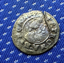1689 Hungary Denar Coin  Leopold I  1685-1696 Genuine Coin - Silver  #ZX229