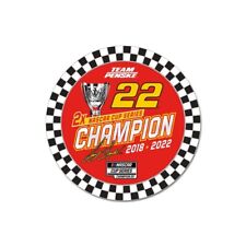 Joey Logano 2022 Wincraft #22 NASCAR Cup Series 2X Champion Checkered Round Pin