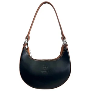 Modarno Damen Handtasche abnehmbar zweifarbig aus echtem Rindsleder - Bild 1 von 29