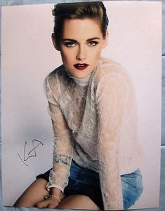 KRISTEN STEWART SIGNIERT 11x14 FOTO DC/COA (DÄMMERUNG) AUTOGRAMM (BEWEIS) 1 - Bild 1 von 5