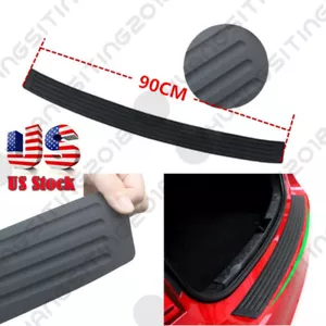 1PC Accessories Car Rubber Rear Guard Bumper Protector Trim Cover US Shipping - Picture 1 of 8