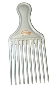 Goody Haar Pick Kamm Grau Vintage Kunststoff Haarlifting Retro - Bild 1 von 10