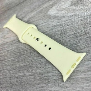 Correa Original Apple Watch - Amarillo Suave 42/44/45mm M/L Para Serie 1-9+ SE - Imagen 1 de 2