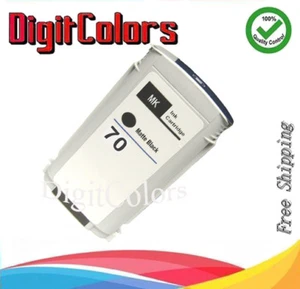Cartridge Fit HP 70 Matte Black Ink C9448A Designjet Z2100 Z5200 Z3200 Z5400 MBK - Picture 1 of 2