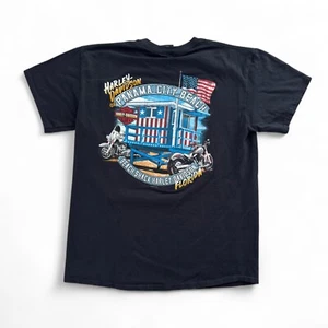 Harley Davidson T Shirt Panama City Beach Shack Florida Mens Size Large Black - Picture 1 of 4