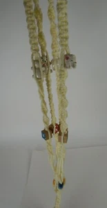 Handmade Hanging Macrame Flower Pot/Vase Holder Child's Nursery Theme 54" - Picture 1 of 4