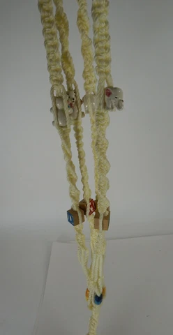 Handmade Hanging Macrame Flower Pot/Vase Holder Child's Nursery Theme 54" Cover