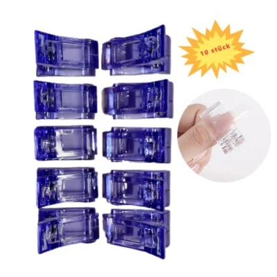10ST Nagelklammer Set Nagellackentferner Clips, Art Clips Halteklammer Fixieren - Bild 1 von 4
