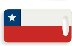 Etiqueta de equipaje con bandera de Chile - Imagen 1 de 4