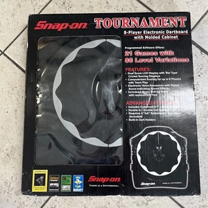 Snap On Tools Tournament Electronic Dartboard W/Molded Cabinet  - Picture 1 of 3