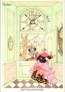 Prettige Feestdagen (Happy Holidays)  Designed by Barbara Van Kampen Postcard - Picture 1 of 2