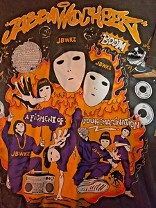 T-shirt Jabbawockeez nera con grafica fantastica taglia media maniche corte USA - Foto 1 di 4