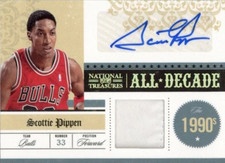 2010 Panini National Treasures All Decade Scottie Pippen Car #12 1/5