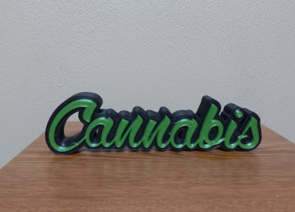 Letrero de cuidador de estante decoración de cannabis marihuana olla placa estante o arte de pared Foto 1 de 4