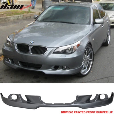 Fits 04-07 E60 5Series Front Bumper Lip AC Style Paint Silver Gray Metallic #A08 Foto 1 de 4