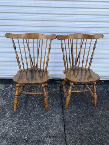 Two Brace Back Windsor Chairs Sturdy And Strong Cover