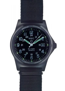 MWC G10LM U.S Pattern Black PVD Steel Military Infantry Watch with 12/24 Dial - Picture 1 of 5
