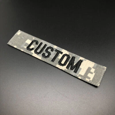 Custom Name Tape  Embroidery Patch Brand Fold Tactics Military Hook and Loop - Image 1 of 3