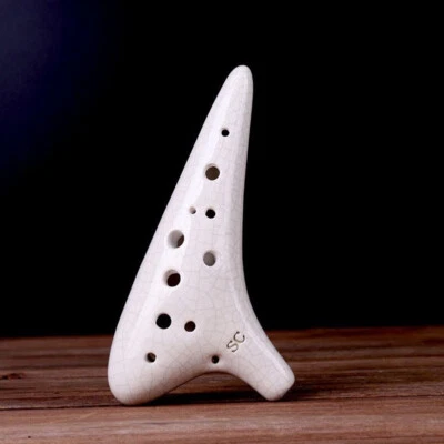 Soprano SC 12Hole Ocarina Flute Handmade Professional Ceramic Musical Instrument - Image 1 of 4