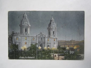 PERÚ LIMA LA CATEDRAL 1908 - Imagen 1 de 2