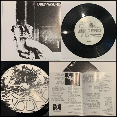 DEEP WOUND s/t 7” Vinyl-Dinosaur Jr Sebadoh Noise Addict Jerrys Kids Last Rights - Image 1 of 4
