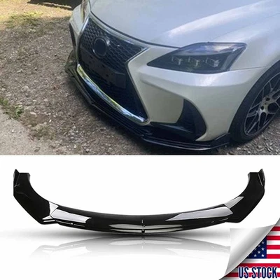 For Lexus IS250 IS350 IS300 IS F Front Bumper Lip Spoiler Splitter Body Kit US Foto 1 de 4