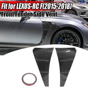 Front Fender Side Vent Outlet Cover Trim REAL Carbon Fiber For LEXUS RC F 15-18 - Picture 1 of 16