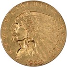 US GOLD $2.50 INDIAN HEAD QUARTER EAGLE   ALMOST UNCIRCULATED   RANDOM DATE