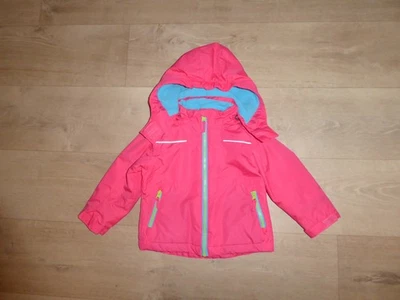 IMPIDIMPI Mädchen Winter Jacke Skijacke m.Kapuze Rosa-Hellrot Gr.86-92 *NEU* R0 - Bild 1 von 4