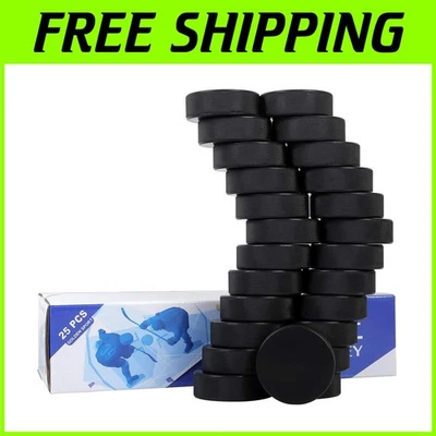 Hochwertige schwarze Eishockey Pucks, 25 Stück - Bild 1 von 4