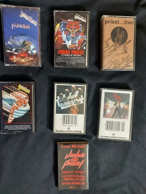 JUDAS PRIEST 7x Cassette Tape Lot Collection! 6 Of 7 In "Vg" Condition - Image 1 of 4