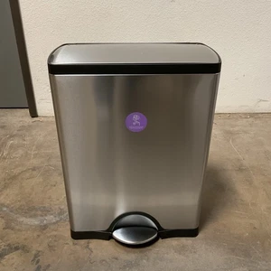 Simplehuman 46l Recycling Stufenmülleimer mit zwei Fächern CW1830 - Bild 1 von 7