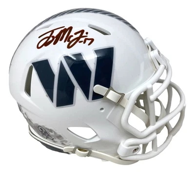 Terry McLaurin Signed Washington Commanders Salute Service Mini Speed Helmet BAS - Image 1 of 2