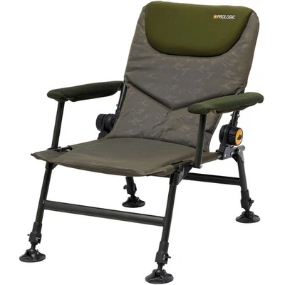 Prologic Inspire Lite-Pro Recliner Chair mit Armlehnen Karpfenstuhl Angelstuhl - Bild 1 von 3