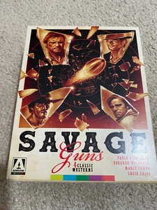 Savage Guns Blu Ray Case Poster Booklet NO Blu Rays Spaghetti West Arrow Video - Bild 1 von 5