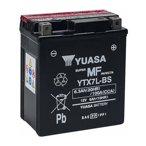 BATTERIA YTX7L-BS YUASA HONDA SH 125 150 2001 2012 GIA' ATTIVATA AGM - Imagen 1 de 4