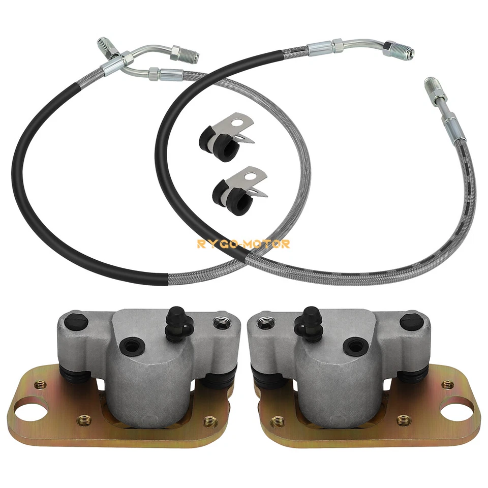 Front Brake Calipers & Hose Lines for Polaris Trail Blazer 250 Trail Boss 325 - Image 1 of 4