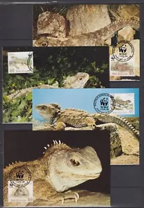 F2004 New Zealand 1991 - Maxicards - Reptile ,Lizard - WWF - Imagen 1 de 1