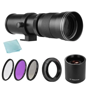 MF Telephoto Zoom Lens F/8.3-16 420-800mm T Mount + /CPL/FLD R7R0 - Picture 1 of 11