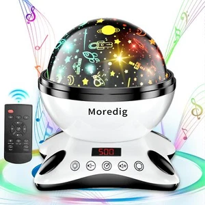 Moredig Niños Luz Nocturna Proyector Control Remoto Bebé Luces Nocturnas para Habitación de Niños con... - Imagen 1 de 9